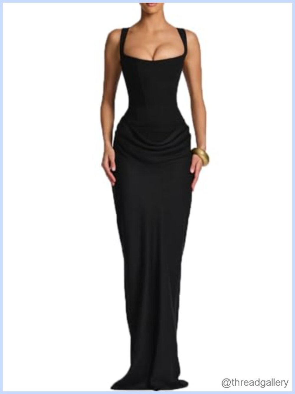 Sexy Mermaid Corset Maxi Dress Spaghetti Strap Backless Cocktail Prom